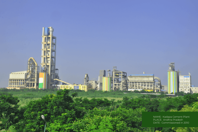 Kadapa cement plant Andhra Pradesh Commissioned in 2010