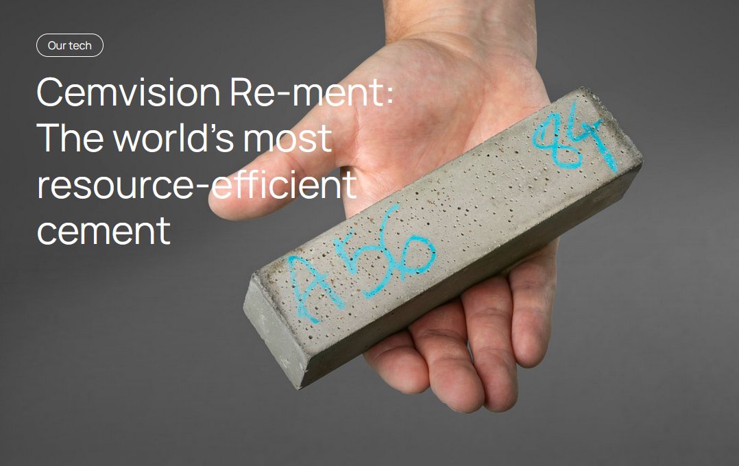 CemVision will supply its first low-carbon cement